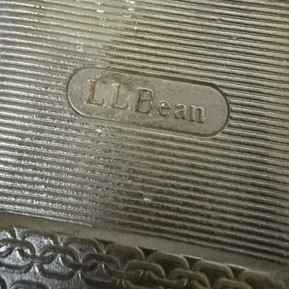LL Bean Elkhide Scuff Slippers Men Size 7 Brown Leather Padded Comfort 272349